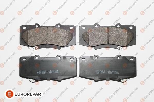 EUROREPAR 1639376380 - Brake Pad Set, disc brake autospares.lv