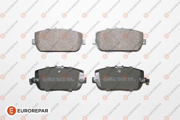 EUROREPAR 1639370480 - Brake Pad Set, disc brake autospares.lv