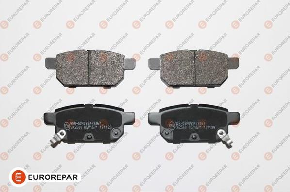 EUROREPAR 1639370080 - Brake Pad Set, disc brake autospares.lv