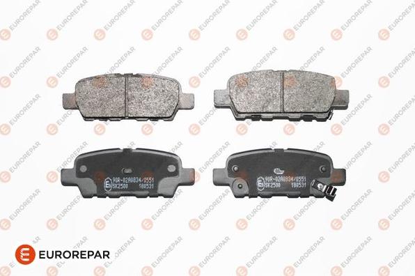 EUROREPAR 1639378380 - Brake Pad Set, disc brake autospares.lv