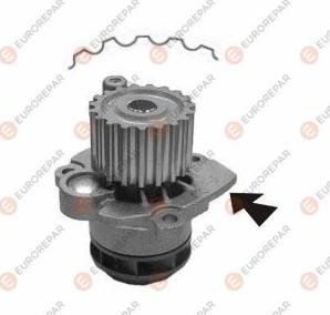 EUROREPAR 1635178380 - Water Pump autospares.lv