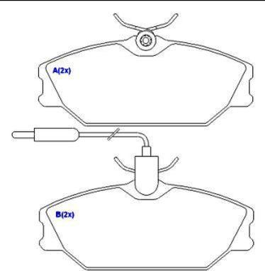 EUROREPAR 1635834480 - Brake Pad Set, disc brake autospares.lv