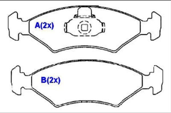 EUROREPAR 1635834080 - Brake Pad Set, disc brake autospares.lv