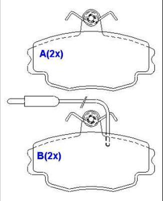 EUROREPAR 1635835080 - Brake Pad Set, disc brake autospares.lv