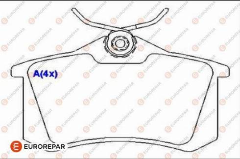 EUROREPAR 1635835180 - Brake Pad Set, disc brake autospares.lv