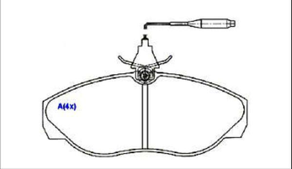 EUROREPAR 1636486080 - Brake Pad Set, disc brake autospares.lv