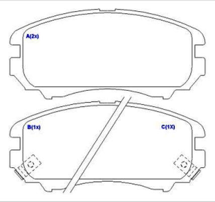 EUROREPAR 1636488480 - Brake Pad Set, disc brake autospares.lv