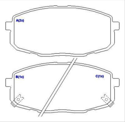 EUROREPAR 1636488580 - Brake Pad Set, disc brake autospares.lv