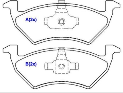 EUROREPAR 1636487880 - Brake Pad Set, disc brake autospares.lv