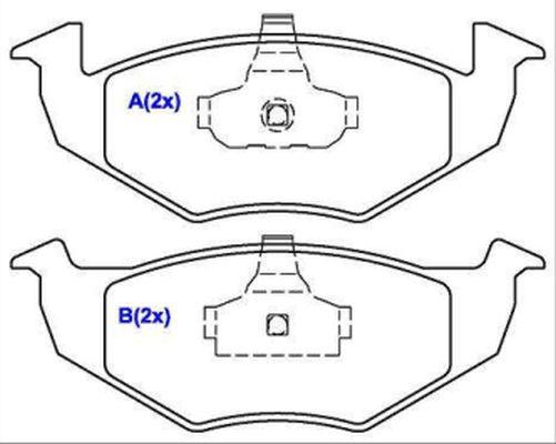 EUROREPAR 1636487780 - Brake Pad Set, disc brake autospares.lv