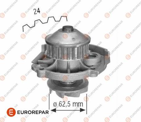 EUROREPAR 1637175480 - Water Pump autospares.lv