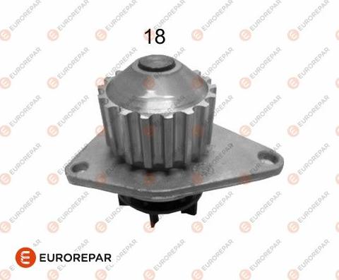 EUROREPAR 1637171380 - Water Pump autospares.lv