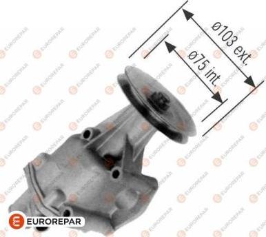 EUROREPAR 1637178580 - Water Pump autospares.lv