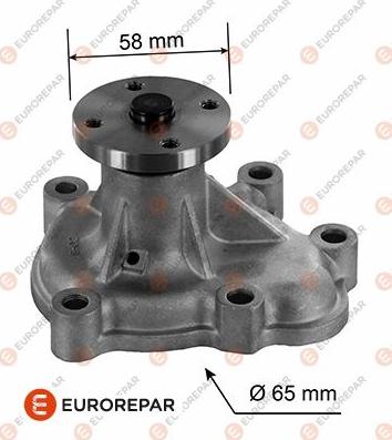 EUROREPAR 1637177580 - Water Pump autospares.lv