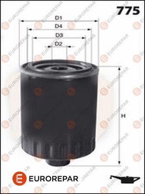 EUROREPAR 1637766480 - Oil Filter autospares.lv