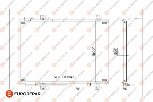 EUROREPAR 1626267680 - Condenser, air conditioning autospares.lv