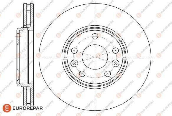 EUROREPAR 1620040780 - Brake Disc autospares.lv