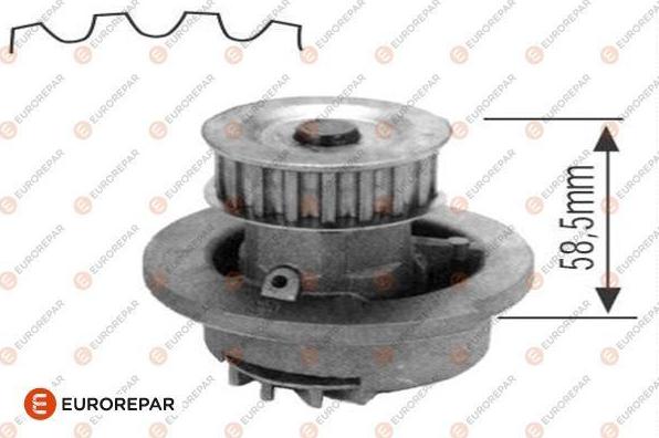 EUROREPAR 1623101380 - Water Pump autospares.lv