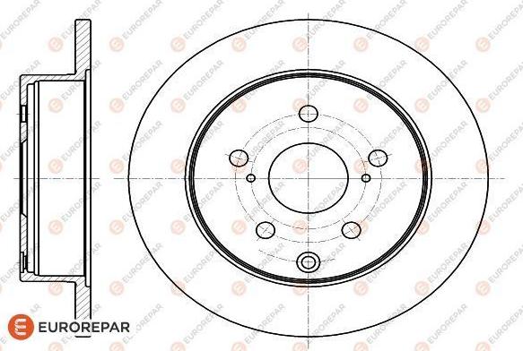 EUROREPAR 1622809380 - Brake Disc autospares.lv