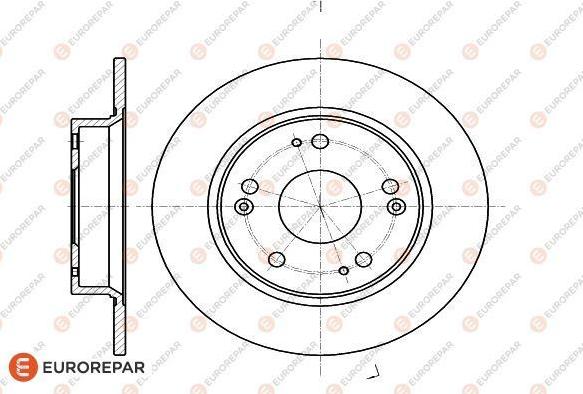 EUROREPAR 1622805680 - Brake Disc autospares.lv