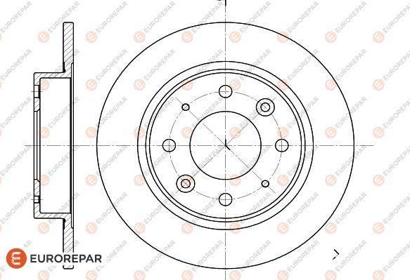 EUROREPAR 1622805280 - Brake Disc autospares.lv