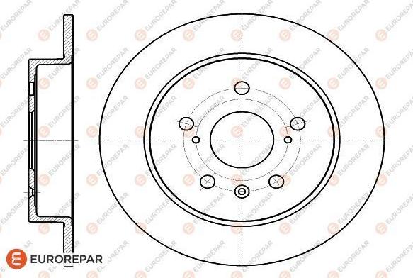 EUROREPAR 1622806180 - Brake Disc autospares.lv