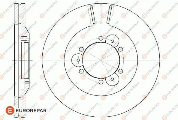 EUROREPAR 1622808680 - Brake Disc autospares.lv