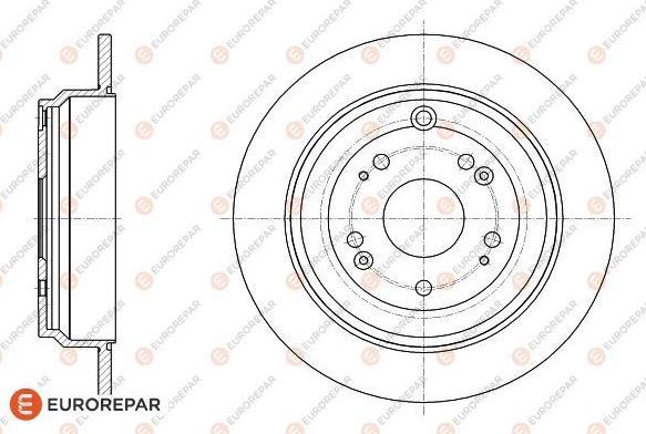 EUROREPAR 1622808780 - Brake Disc autospares.lv