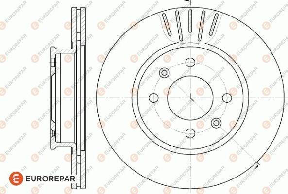 EUROREPAR 1622816180 - Brake Disc autospares.lv