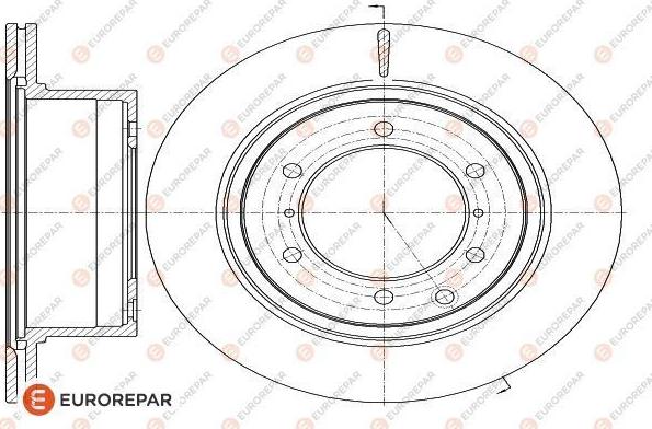 EUROREPAR 1622810980 - Brake Disc autospares.lv