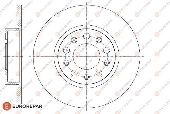 EUROREPAR 1622810180 - Brake Disc autospares.lv