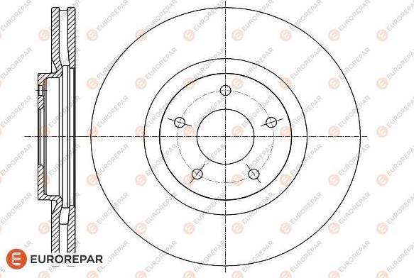 EUROREPAR 1622812980 - Brake Disc autospares.lv