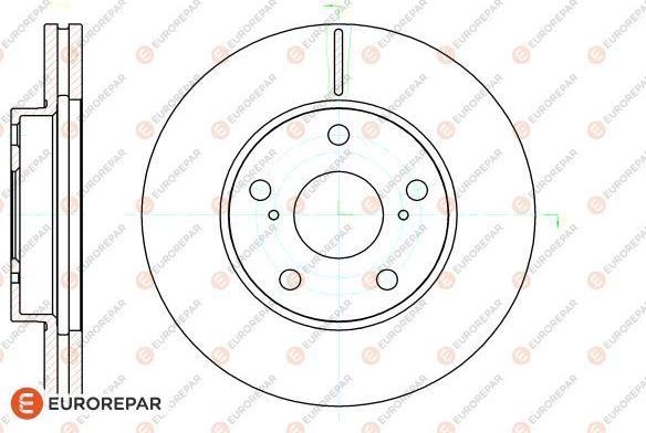 EUROREPAR 1622812480 - Brake Disc autospares.lv