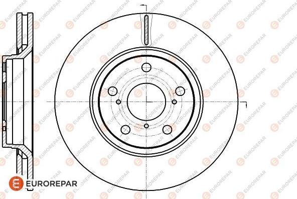 EUROREPAR 1622812580 - Brake Disc autospares.lv