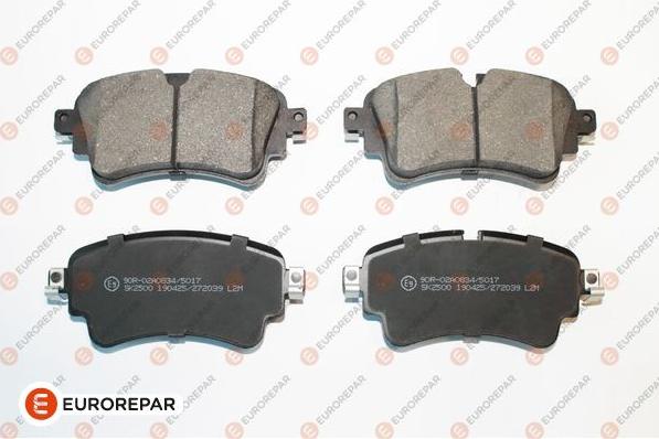 EUROREPAR 1675991080 - Brake Pad Set, disc brake autospares.lv