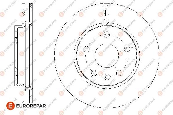 EUROREPAR 1676009580 - Brake Disc autospares.lv