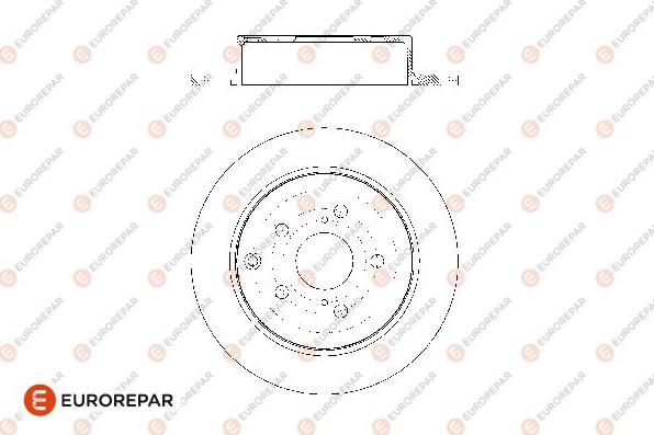 EUROREPAR 1676009080 - Brake Disc autospares.lv