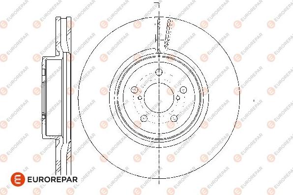 EUROREPAR 1676009380 - Brake Disc autospares.lv