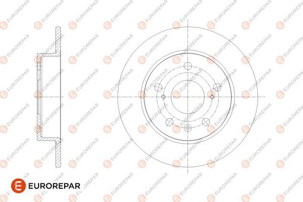 EUROREPAR 1676008980 - Brake Disc autospares.lv