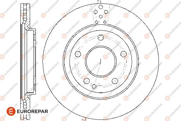 EUROREPAR 1676010480 - Brake Disc autospares.lv