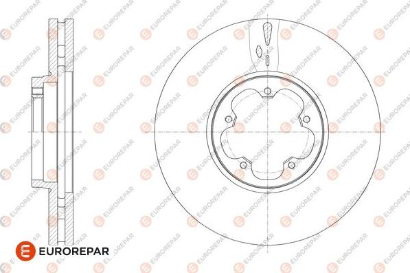 EUROREPAR 1676010580 - Brake Disc autospares.lv