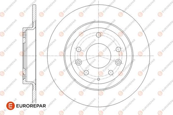 EUROREPAR 1676010180 - Brake Disc autospares.lv