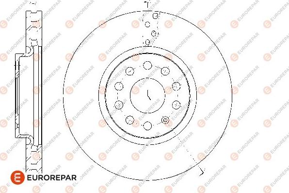 EUROREPAR 1676011480 - Brake Disc autospares.lv