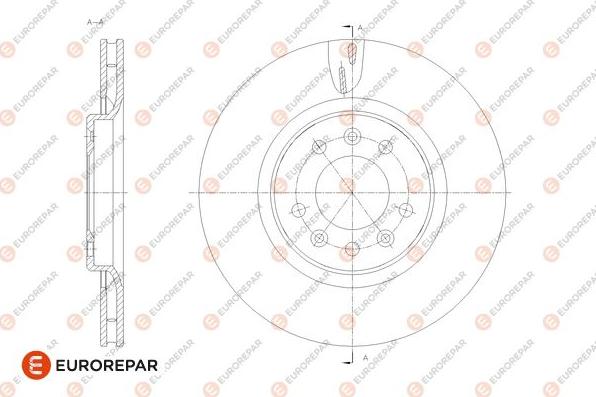 EUROREPAR 1676011880 - Brake Disc autospares.lv