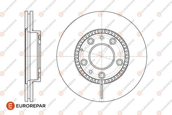 EUROREPAR 1676013680 - Brake Disc autospares.lv