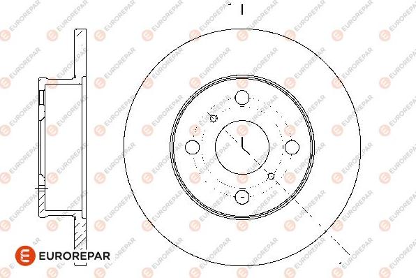 EUROREPAR 1676013280 - Brake Disc autospares.lv