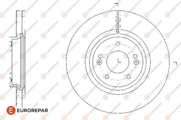 EUROREPAR 1676012880 - Brake Disc autospares.lv