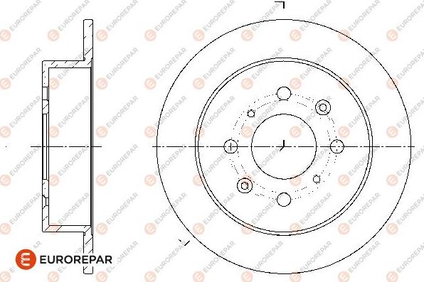 EUROREPAR 1676012380 - Brake Disc autospares.lv