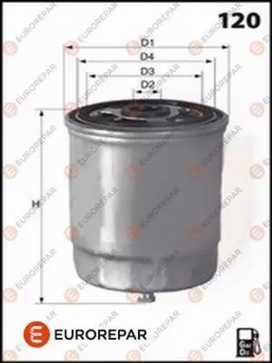 EUROREPAR E148129 - Fuel filter autospares.lv