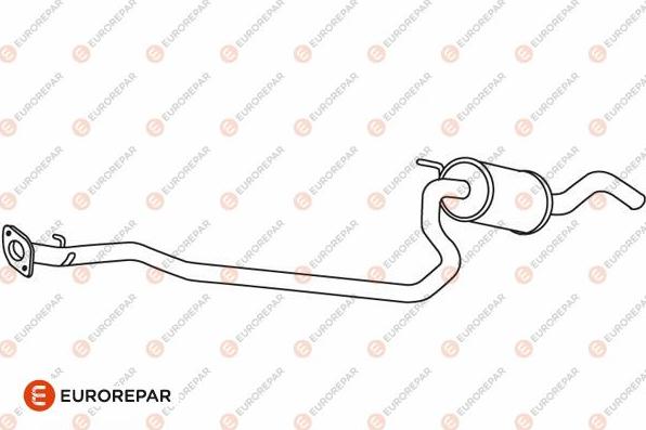 EUROREPAR E12827C - Middle Silencer autospares.lv